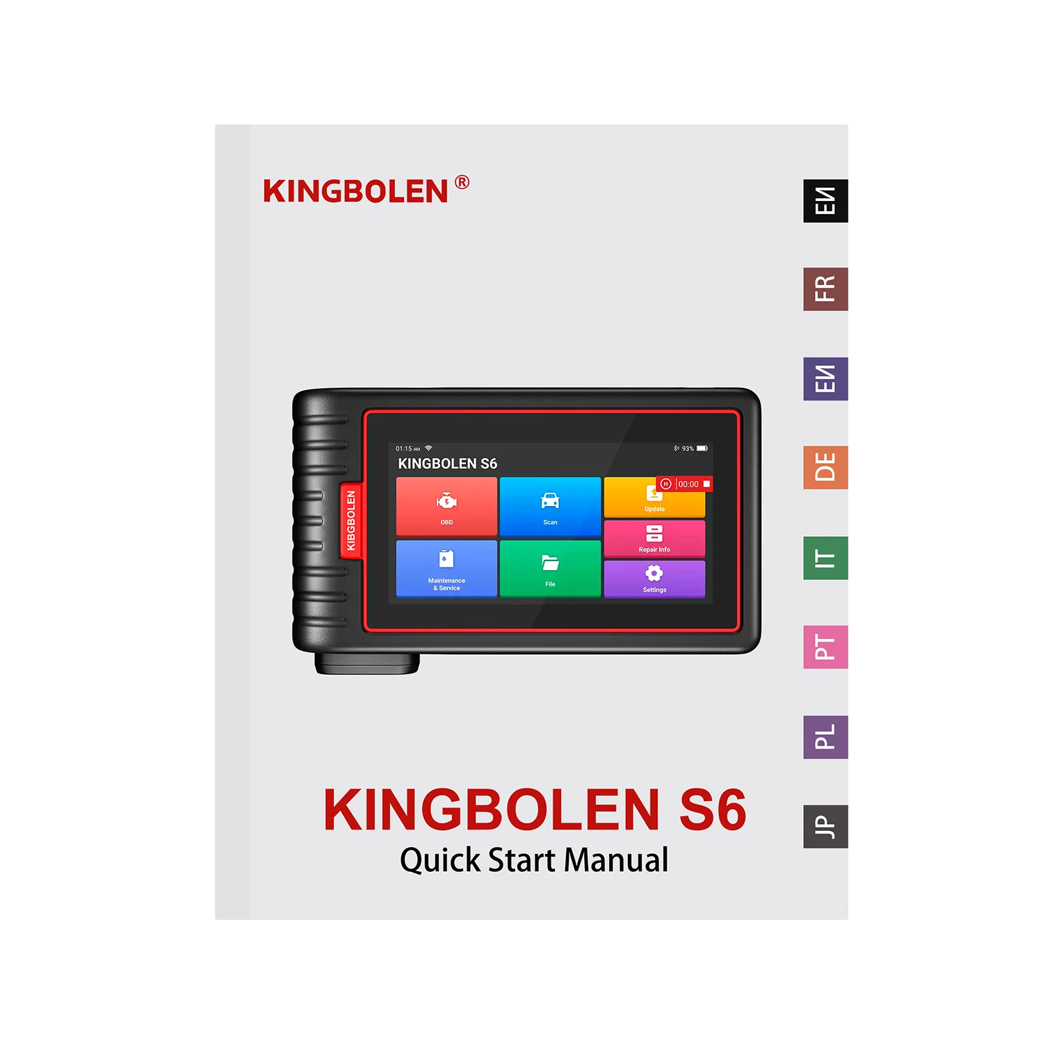 Lifetime Free Update Newest KINGBOLEN S6 CAN FD All System Car Diagnostic Tools Auto OBD Scanner Bluetooth 28 Resets Auto Vin