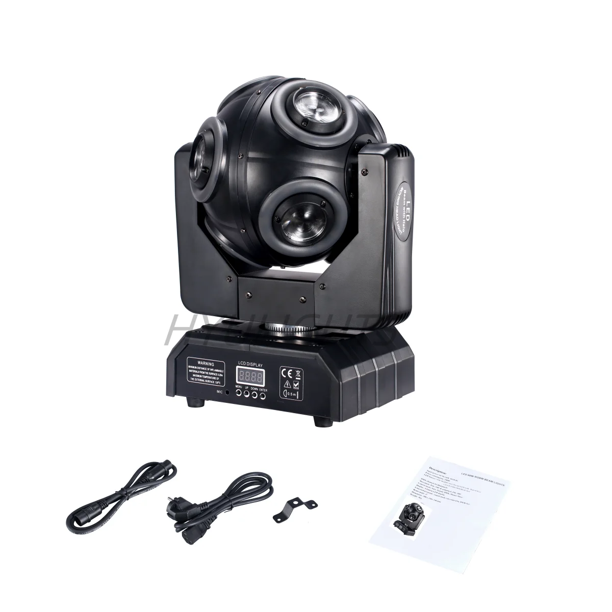 LED Moving Head 8x15W RGBW 4in1 With Halo RGB 3in1Football Light 360 ° Infinite Rotation Beam Strobe Dj Bar DMX 512 Stage Effect