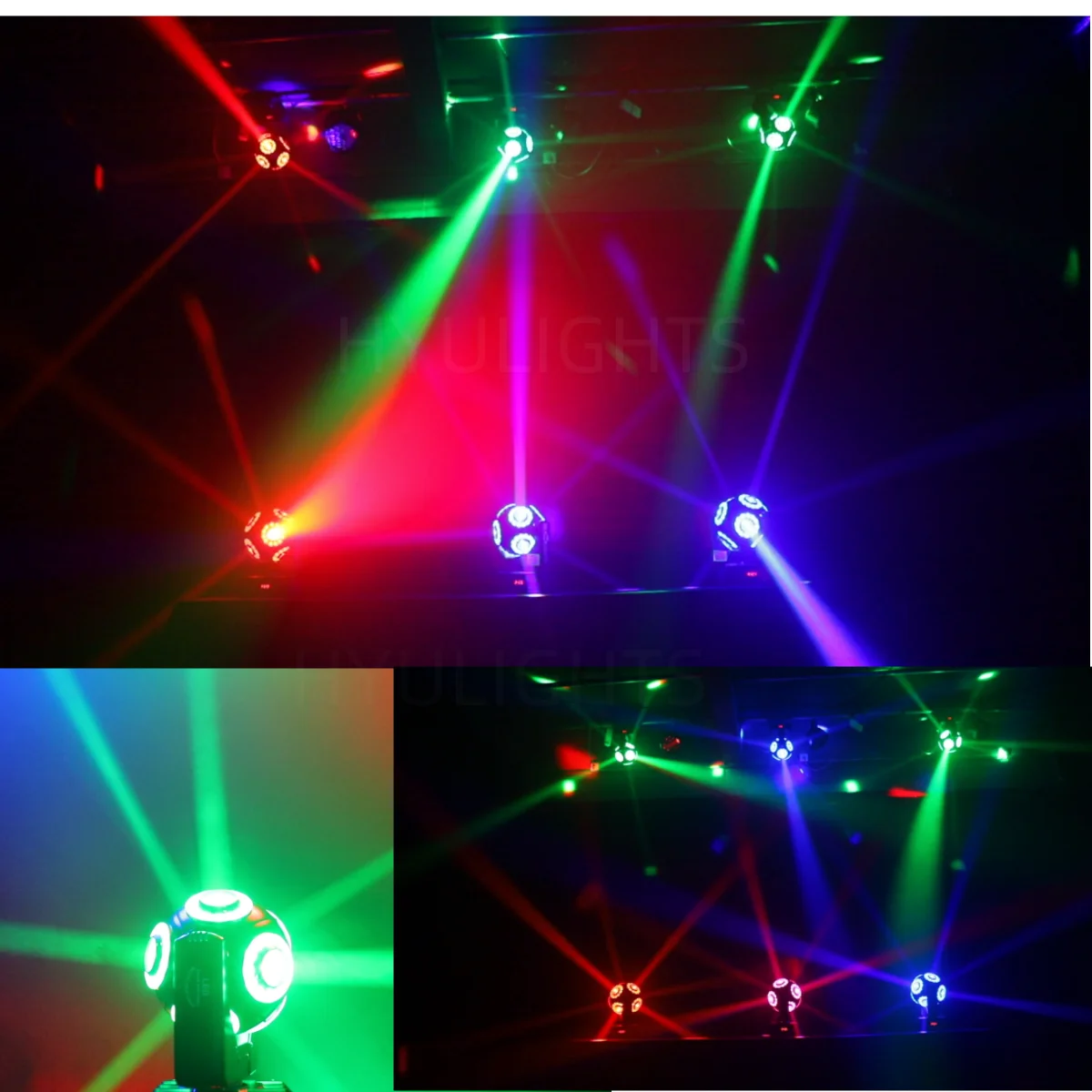 LED Moving Head 8x15W RGBW 4in1 With Halo RGB 3in1Football Light 360 ° Infinite Rotation Beam Strobe Dj Bar DMX 512 Stage Effect