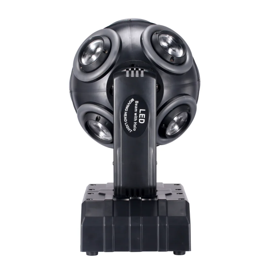 LED Moving Head 8x15W RGBW 4in1 With Halo RGB 3in1Football Light 360 ° Infinite Rotation Beam Strobe Dj Bar DMX 512 Stage Effect