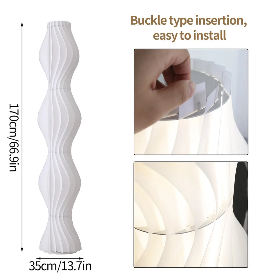 LUVODI Tall LED Floor Lamp Dimmable Decorative Standing Light for Home Corner Modern Simple Style