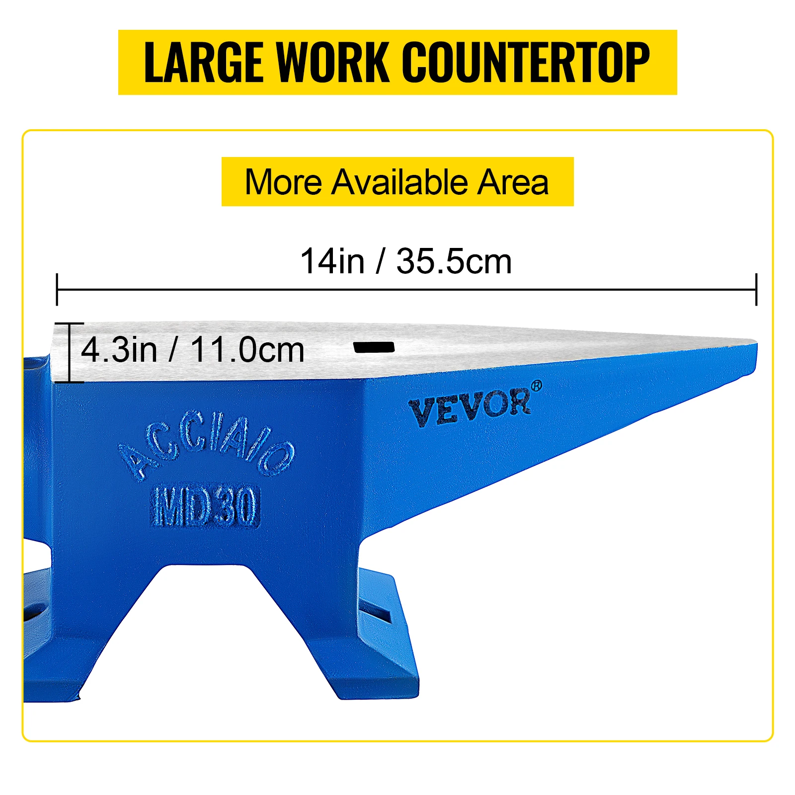 SucceBuy 30KG Single Rugged Round Horn Anvil Cast Steel Block Blacksmith Bench Tool Jewelry Making Manual Equipment Metalsmiths