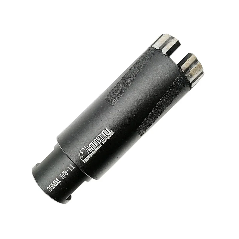 SHDIATOOL 1Pc Diamond Core Drill Bits 1-3/8 Inch Marble Drilling Core Bits For Hard Stone Concrete Granite Dry or Wet Hole Saws