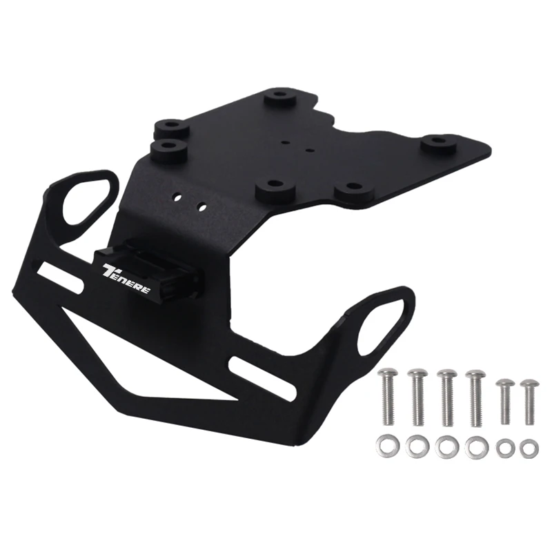 Motorcycle Rear License Plate Holder Bracket with Light Tail Tidy Fender Eliminator For Yamaha Tenere 700 XT700Z Tenere700 2019-