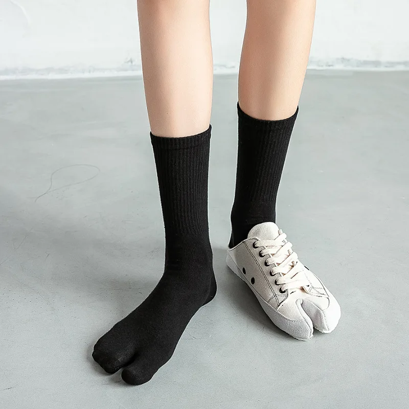 Fashion Japanese Style Tabi Toe Socks for Men Women Summer Fiber Two Finger Socks Kimono Flip Flop Sandal Split Tabi Toe Sock