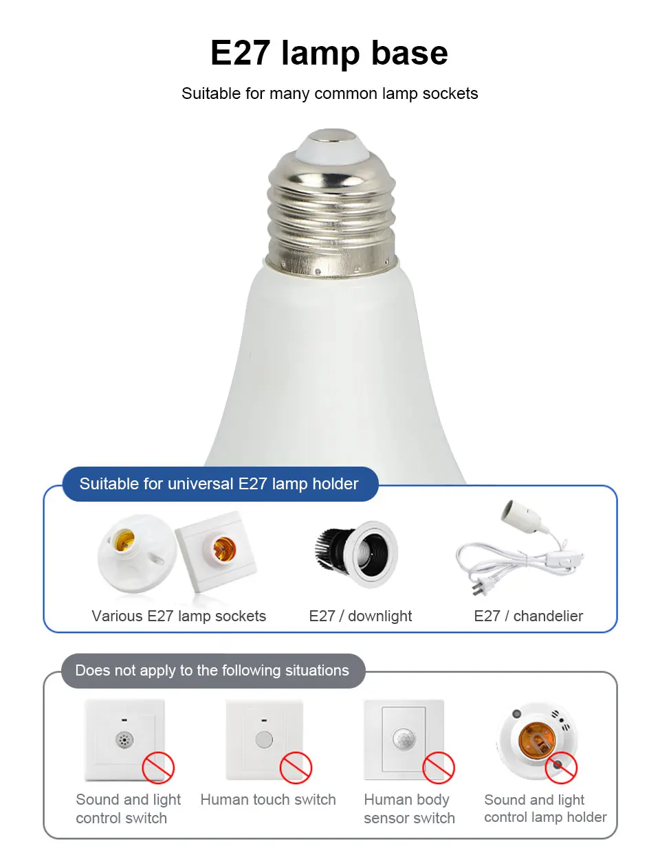 1pc Motion Sensor LED Bulb 6W 9W 12W 15W 18W 20W E27 Radar Sensor Light Lamp Lamparas 110V 220V For Home Stair Pathway