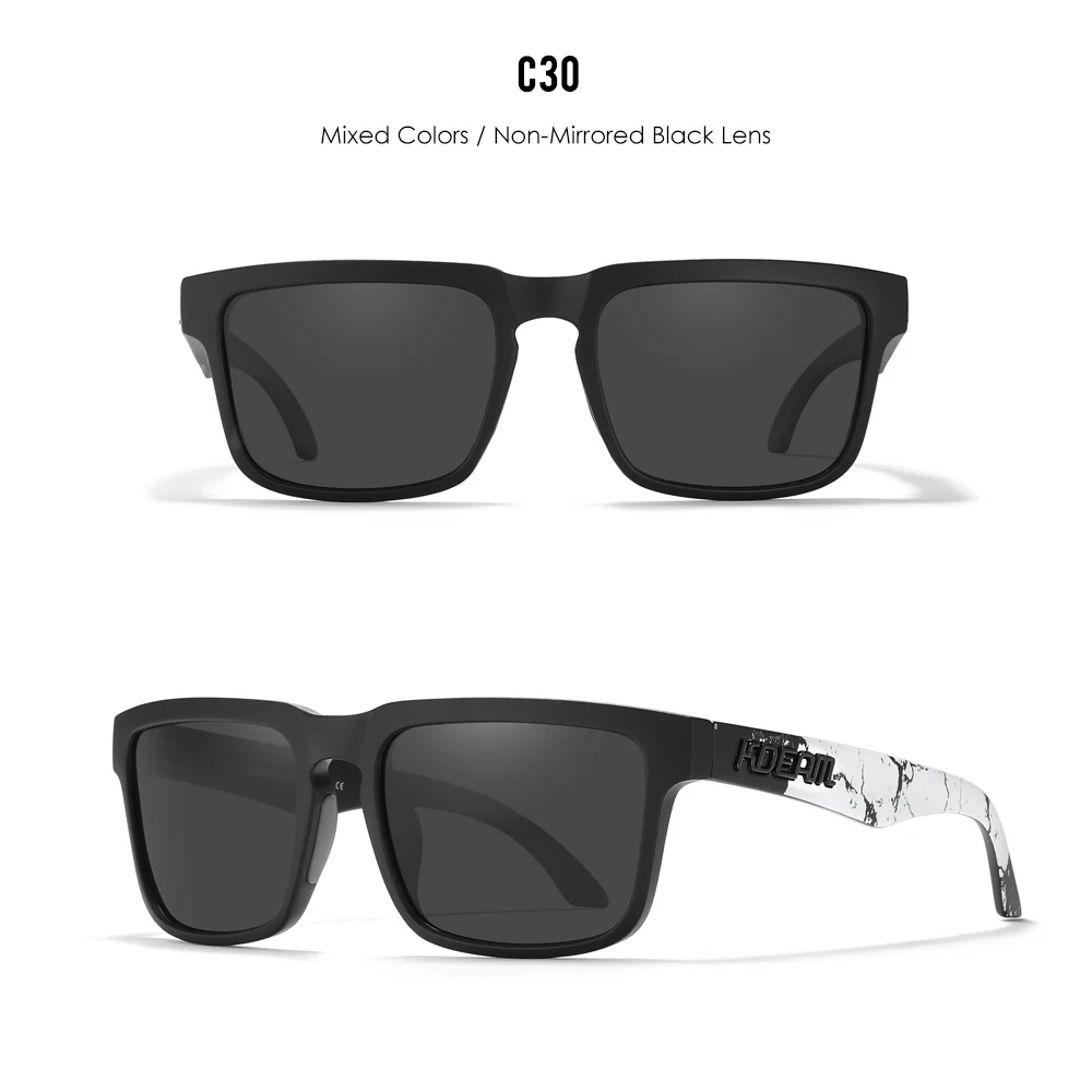 KDEAM 2022 Square Men's Polarized Sunglasses Outdoors Lifestyle Coating Sun Glasses New Matching Colors With Box