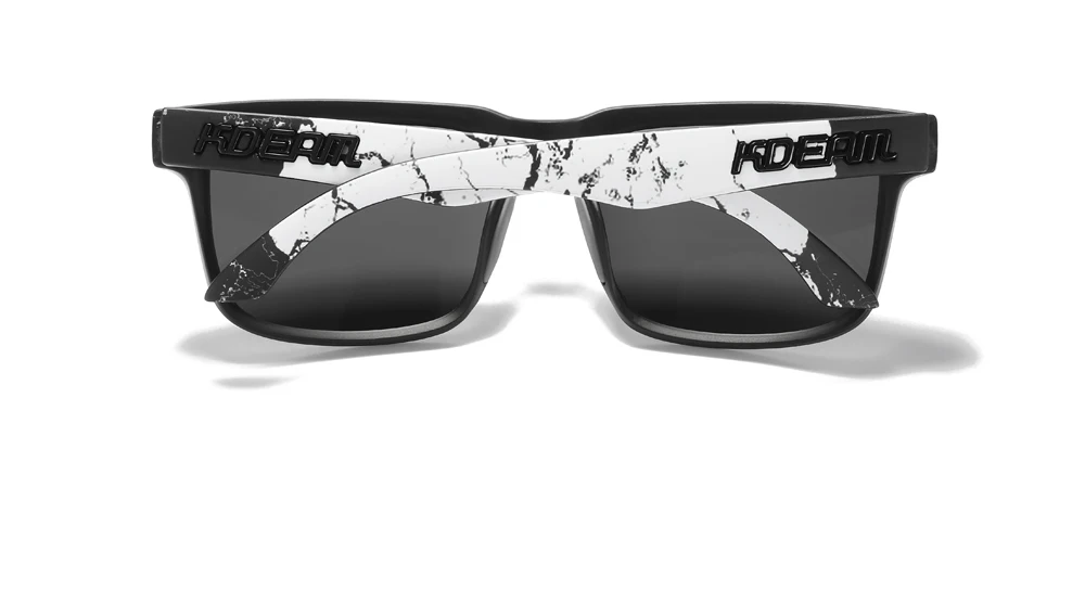 KDEAM 2022 Square Men's Polarized Sunglasses Outdoors Lifestyle Coating Sun Glasses New Matching Colors With Box