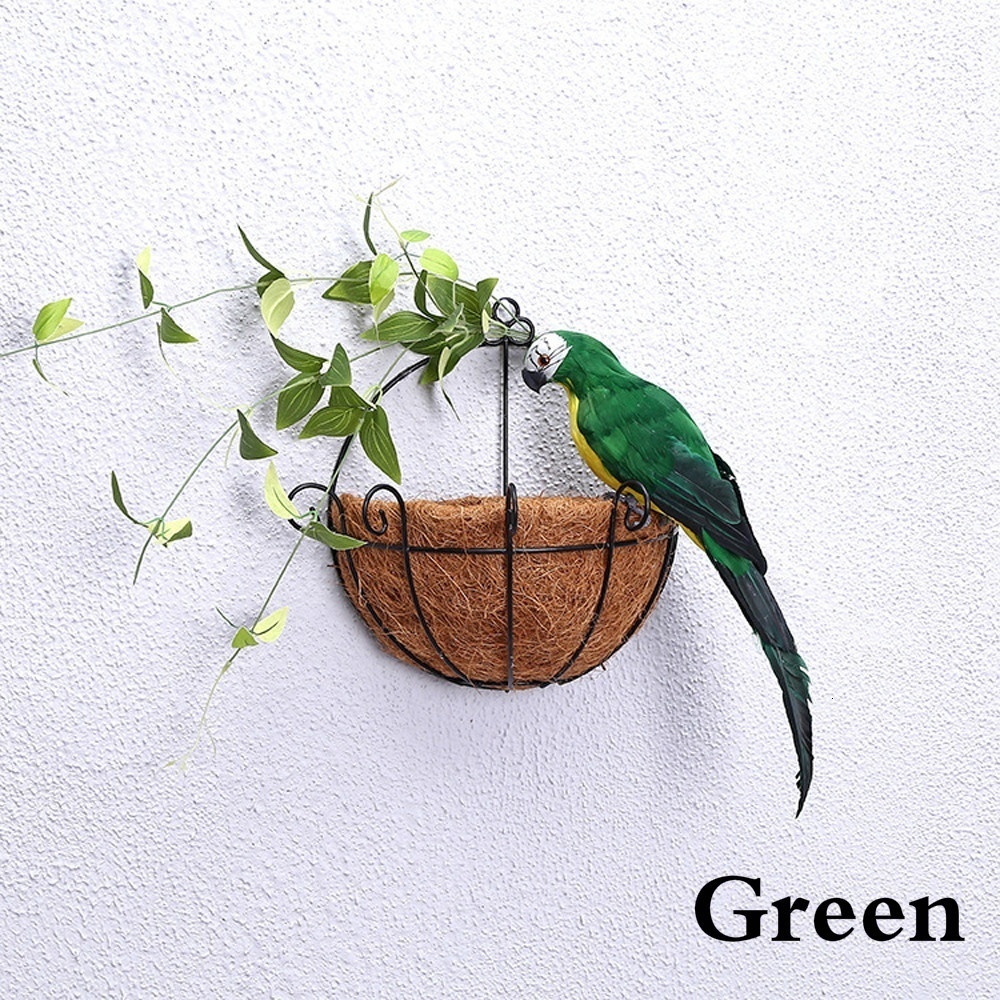 25/35cm Creative Handmade Simulation Parrot Animal Bird Garden Props Decoration Miniature Feather Lawn Doll Ornaments