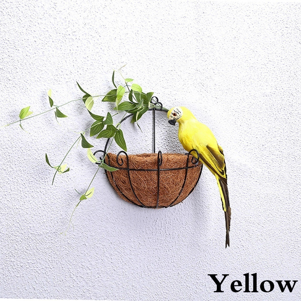 25/35cm Creative Handmade Simulation Parrot Animal Bird Garden Props Decoration Miniature Feather Lawn Doll Ornaments