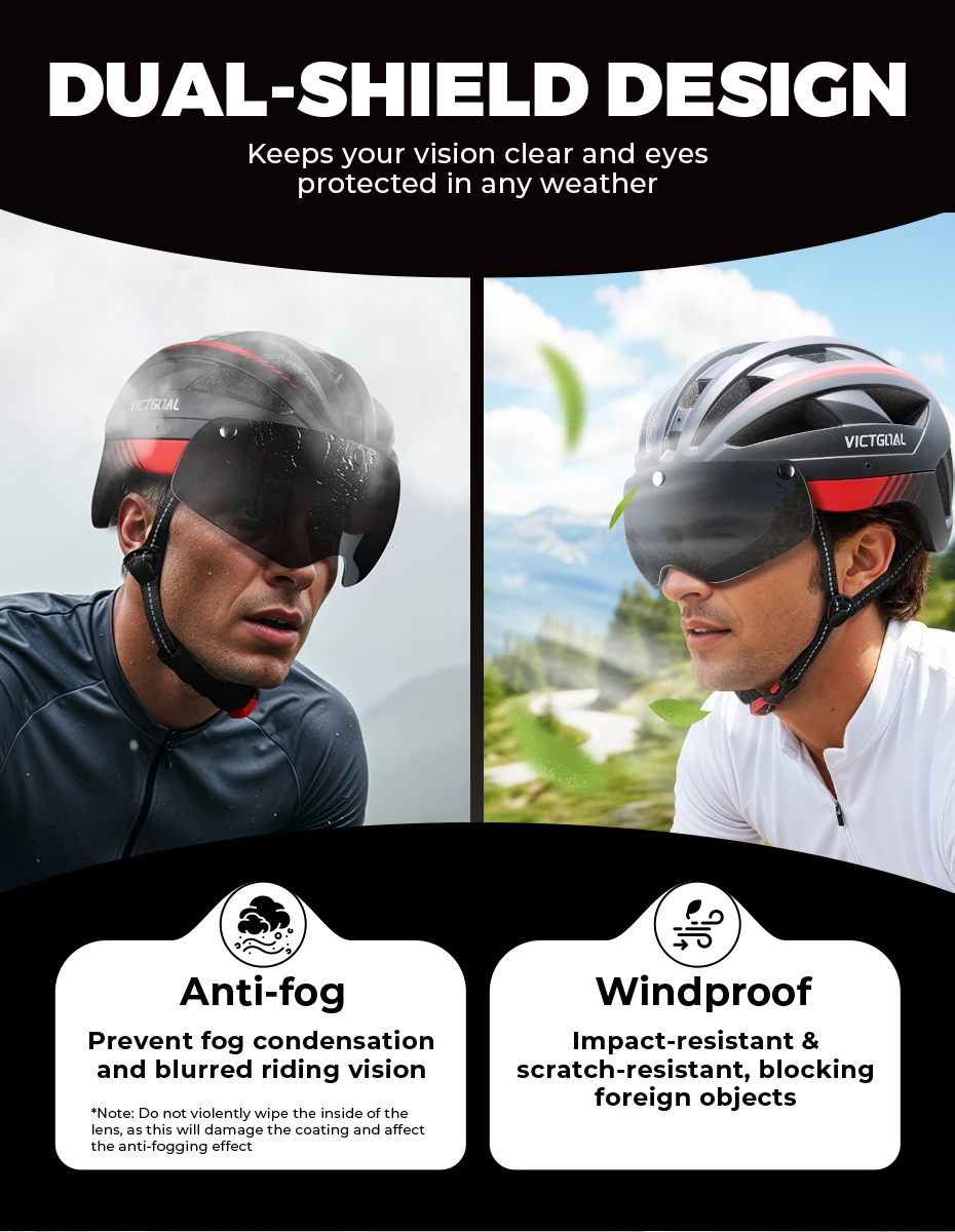 VICTGOAL Cycling Helmet Photochromic Lens Magnetic Lenses Bicycle Eye Polarized Goggles Sports Glasses MTB Road Bike Accessories