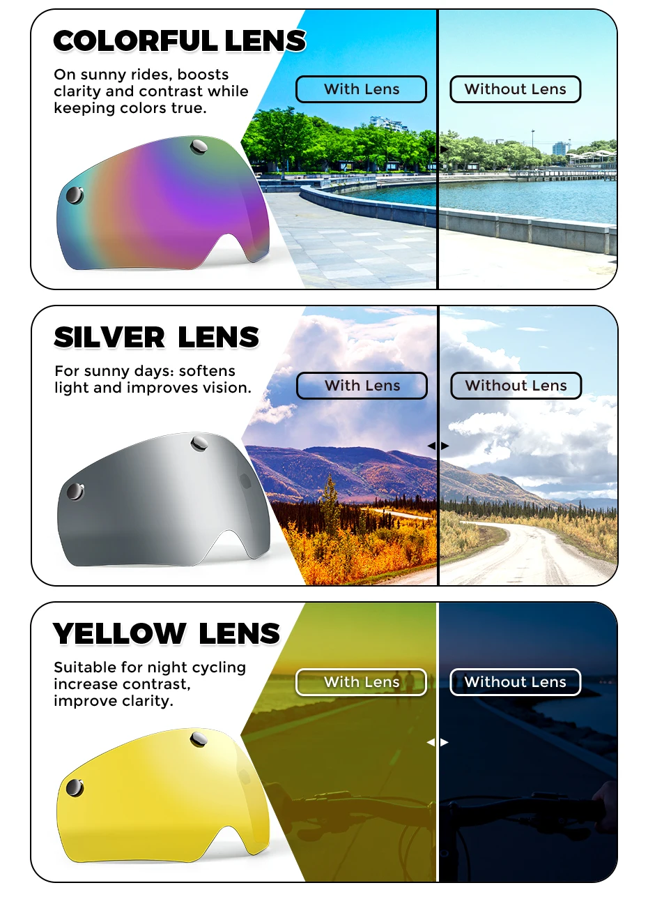 VICTGOAL Cycling Helmet Photochromic Lens Magnetic Lenses Bicycle Eye Polarized Goggles Sports Glasses MTB Road Bike Accessories