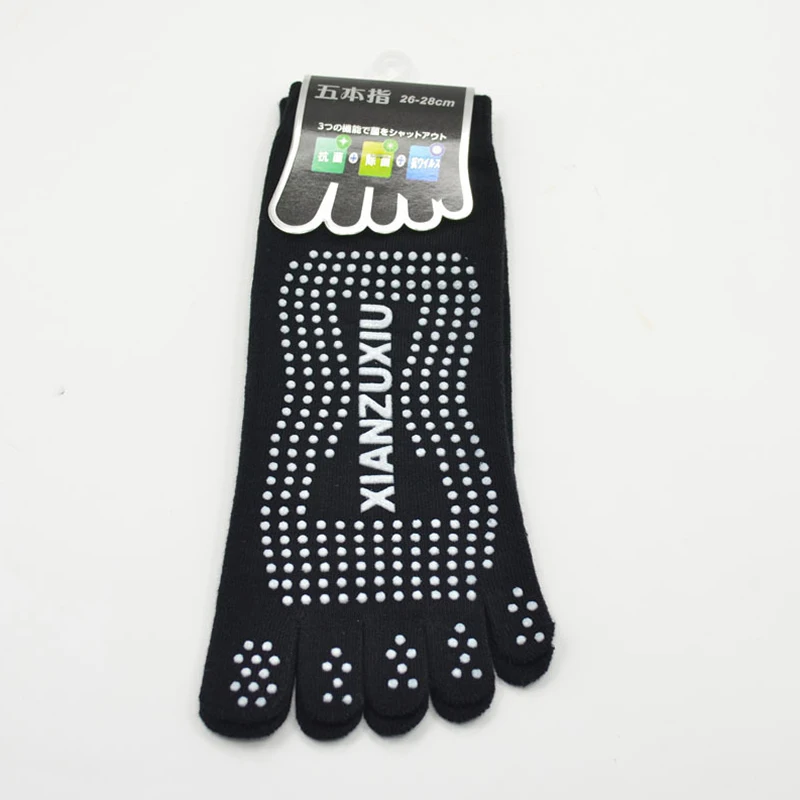 Men Pilates Socks Wholesale Cotton Breathable Non-Slip Massage Yoga Socks Cotton YOGA Sports Five-Finger Socks 5 Toe Socks