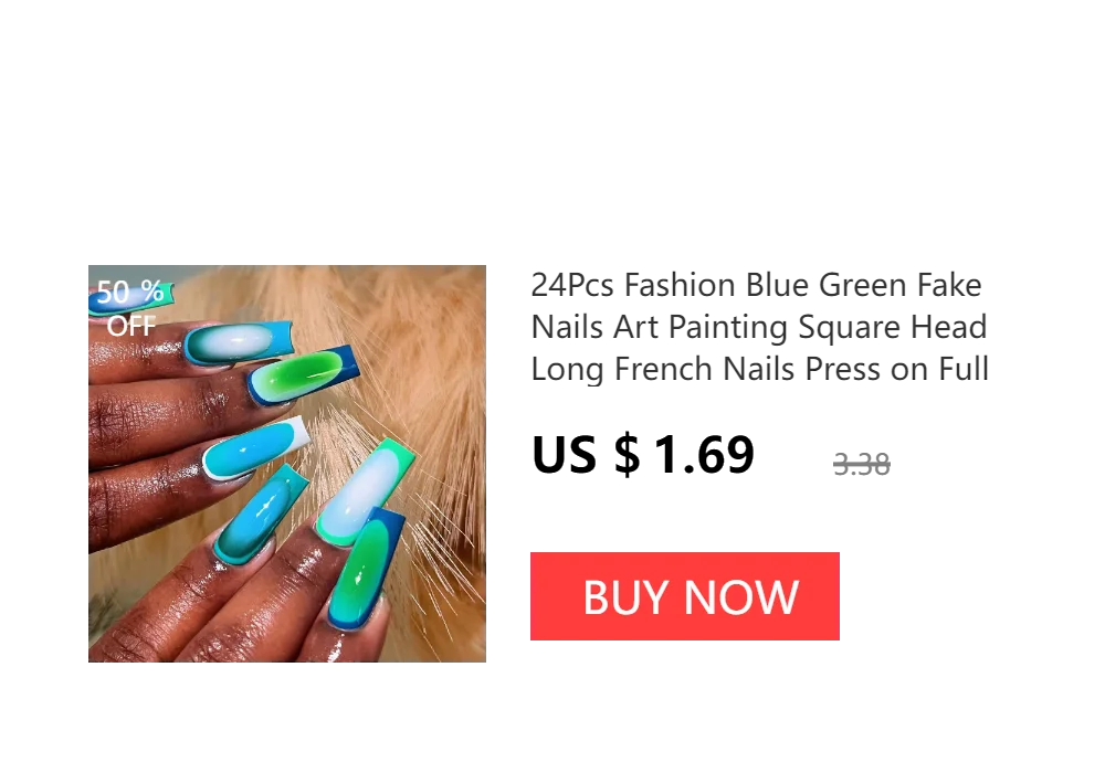 10Pcs Handmade Press on Nails Long Ballet Blue Fake Nails with 3D Ocean Moon Rhinestone Design False Nails Full Cover Nail Tips