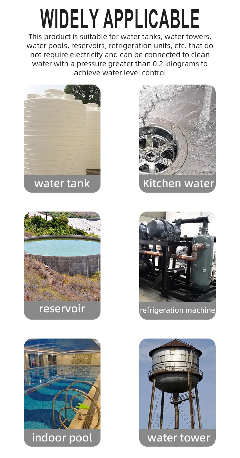 Float Valve for Toilet Tank Water Level Control Universal Flush Valve with Ballast Compensating Structure