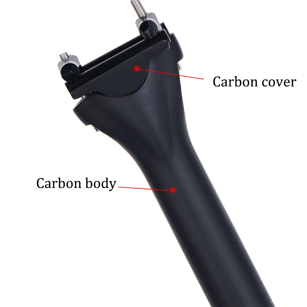 ELITAONE Fiber Carbon Bicycle Seatpost MTB/Road Bike Seat Post UD Matt 27.2/30.9/31.6mm Bicycle Parts