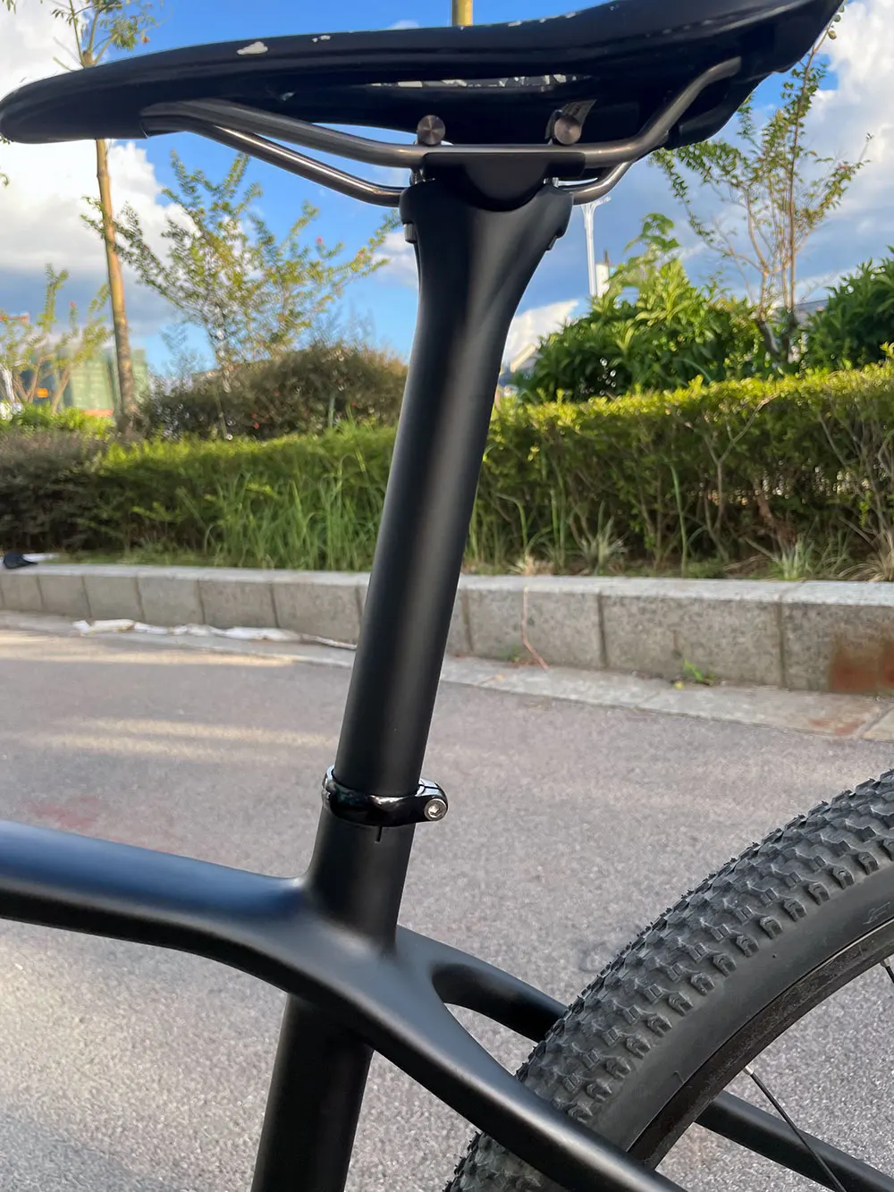 ELITAONE Fiber Carbon Bicycle Seatpost MTB/Road Bike Seat Post UD Matt 27.2/30.9/31.6mm Bicycle Parts