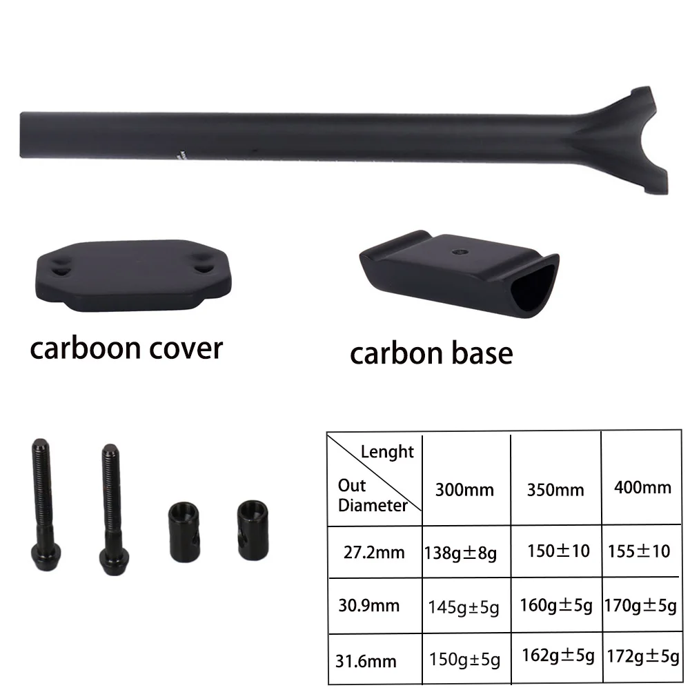 ELITAONE Fiber Carbon Bicycle Seatpost MTB/Road Bike Seat Post UD Matt 27.2/30.9/31.6mm Bicycle Parts