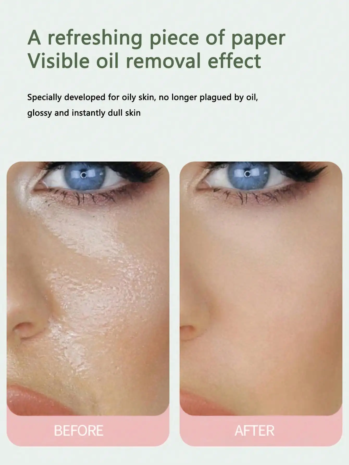 100Pcs/box Face Cleanser Oil Control Oil Absorbing Paper For Facial Oil Absorbing Soft Paper Fragrance Portable Box Makeup Tools