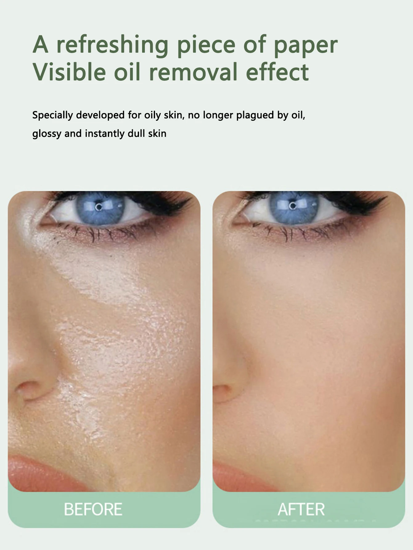 100Pcs/box Face Cleanser Oil Control Oil Absorbing Paper For Facial Oil Absorbing Soft Paper Fragrance Portable Box Makeup Tools