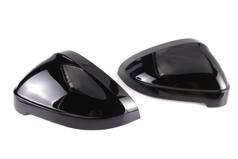 Premium Matte Silver Mirror Covers For Audi A4 B9 8W S4 RS4 A5 S5 RS5 2017-2023 Black Carbon Replacement side mirror housings