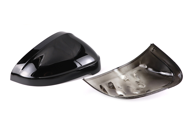Premium Matte Silver Mirror Covers For Audi A4 B9 8W S4 RS4 A5 S5 RS5 2017-2023 Black Carbon Replacement side mirror housings