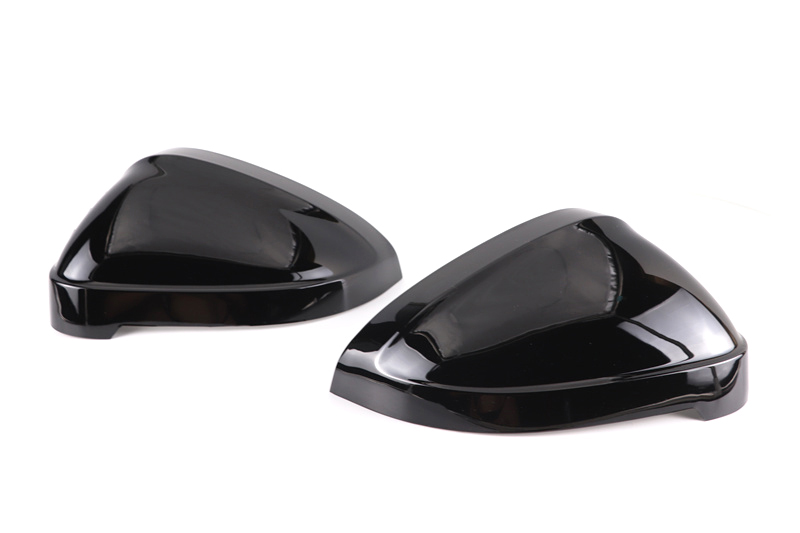 Premium Matte Silver Mirror Covers For Audi A4 B9 8W S4 RS4 A5 S5 RS5 2017-2023 Black Carbon Replacement side mirror housings