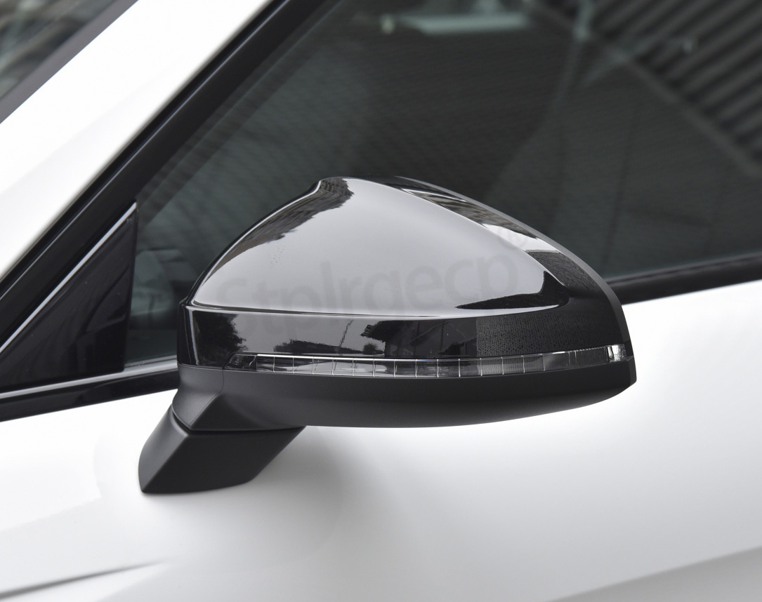 Premium Matte Silver Mirror Covers For Audi A4 B9 8W S4 RS4 A5 S5 RS5 2017-2023 Black Carbon Replacement side mirror housings