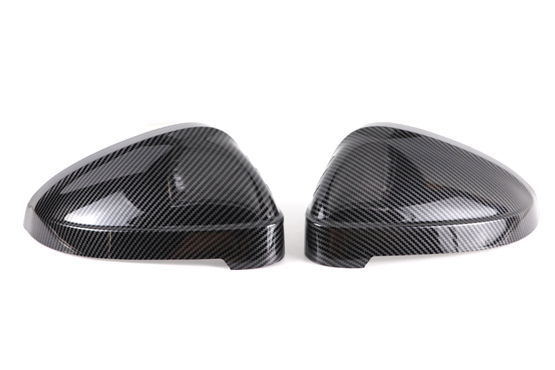 Premium Matte Silver Mirror Covers For Audi A4 B9 8W S4 RS4 A5 S5 RS5 2017-2023 Black Carbon Replacement side mirror housings