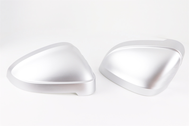 Premium Matte Silver Mirror Covers For Audi A4 B9 8W S4 RS4 A5 S5 RS5 2017-2023 Black Carbon Replacement side mirror housings