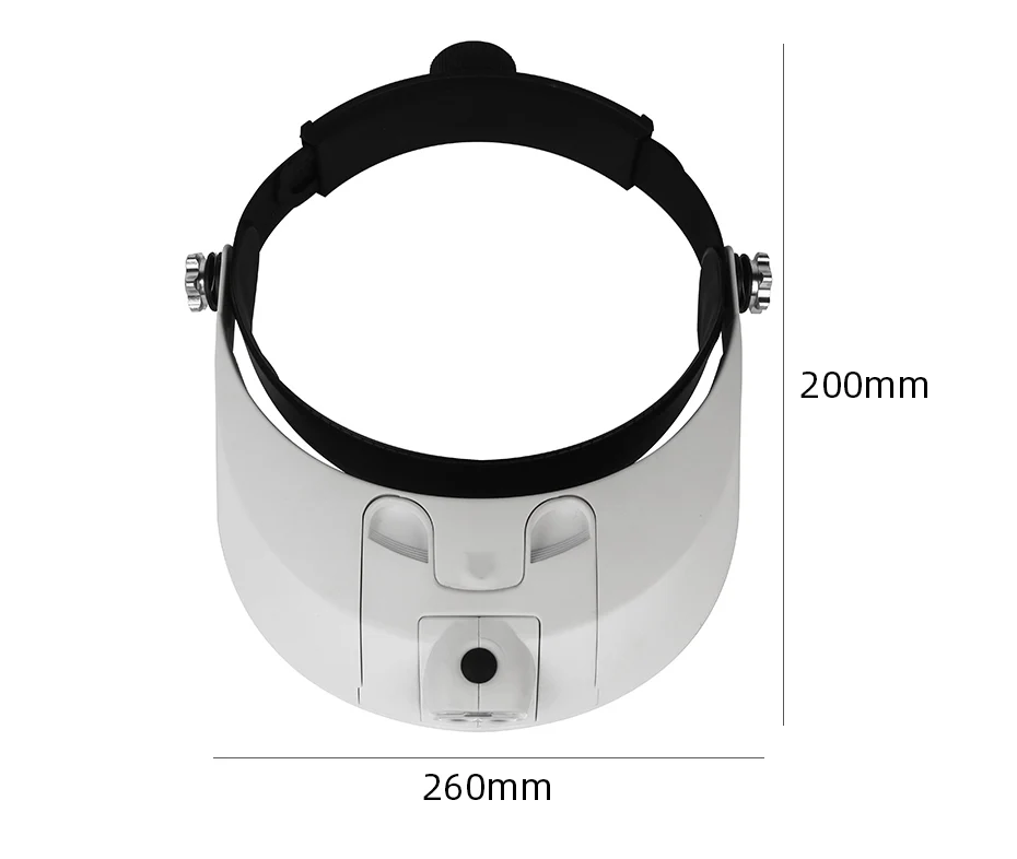 LED Headband Magnifier Professional Magnifying Glasses For Jewelry Loupe Watch Electronic Repair 1X 1.5X 2X 2.5X 3.5X Lens Loupe