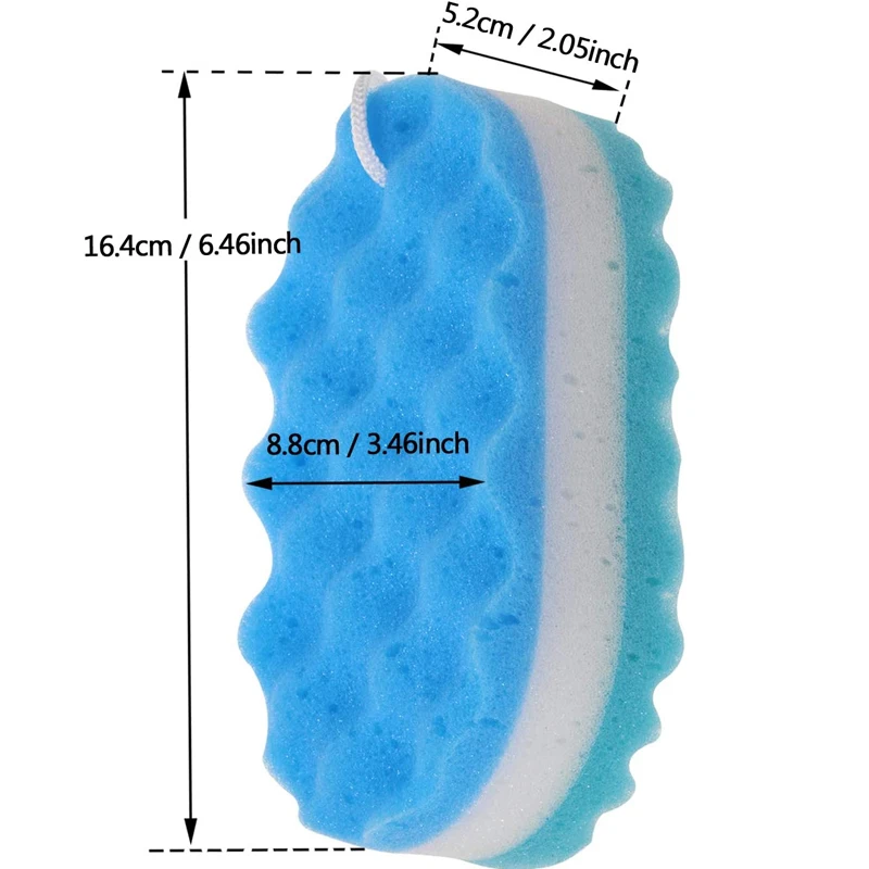 Soft Bath Sponge Body Scrub Bast Wisp Massage Brush Body Washcloth Skin Scrubber Relax Exfoliating Skincare Shower Accessories