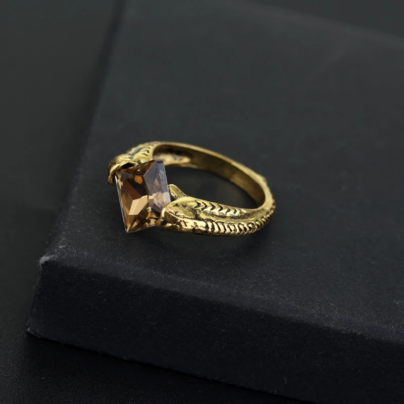 Vintage Voldemorts Horcrux Ring The Resurrection Stone Devil's Vintage Deathly Hallows Crystal Gifts