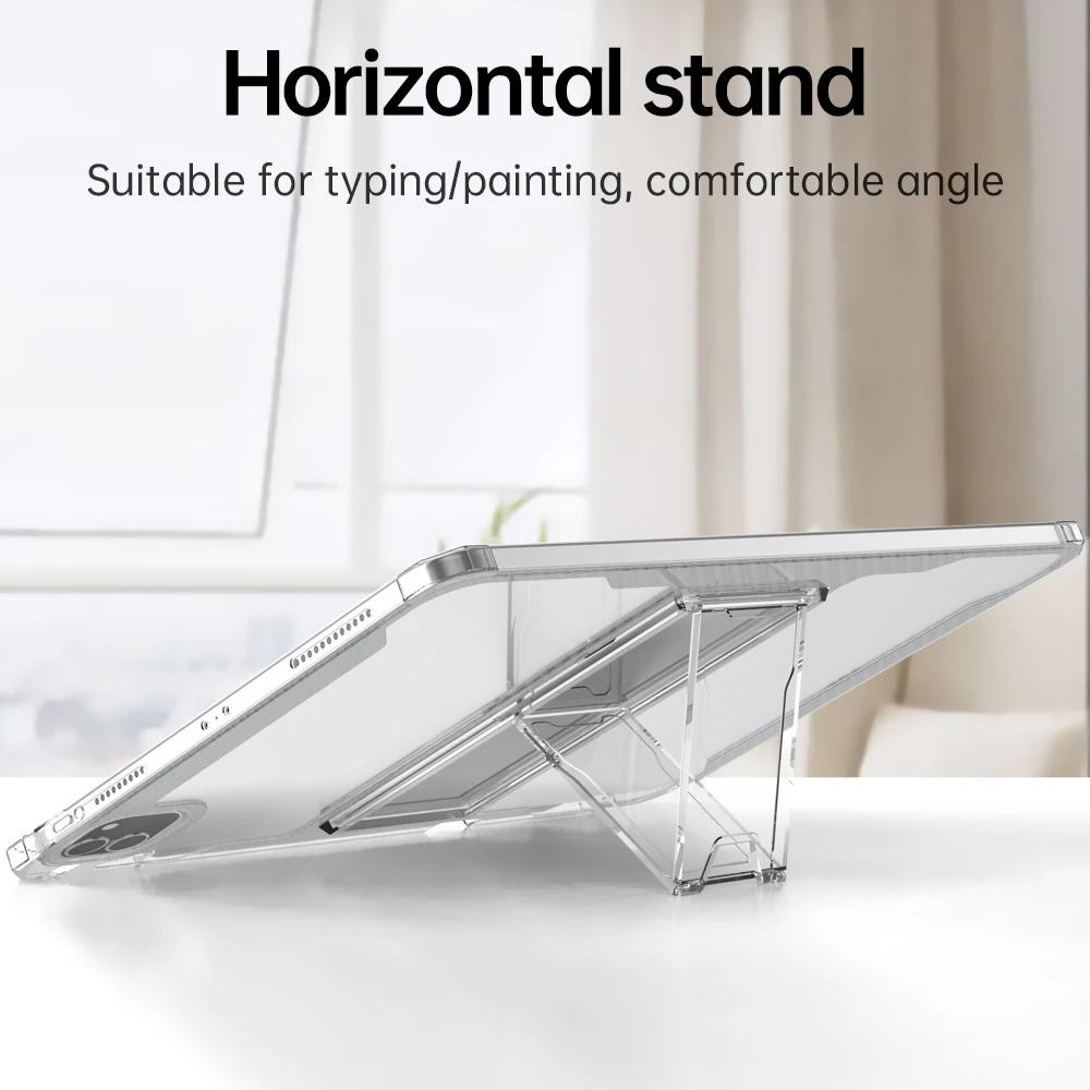 For iPad Case 2022 Pro 11 10th Generation 10.9 Air 5 4 10.2 7/9th 2021 Mini 6 10.5 2018 9.7 5th 6th 12 9 Transparent Cover Funda
