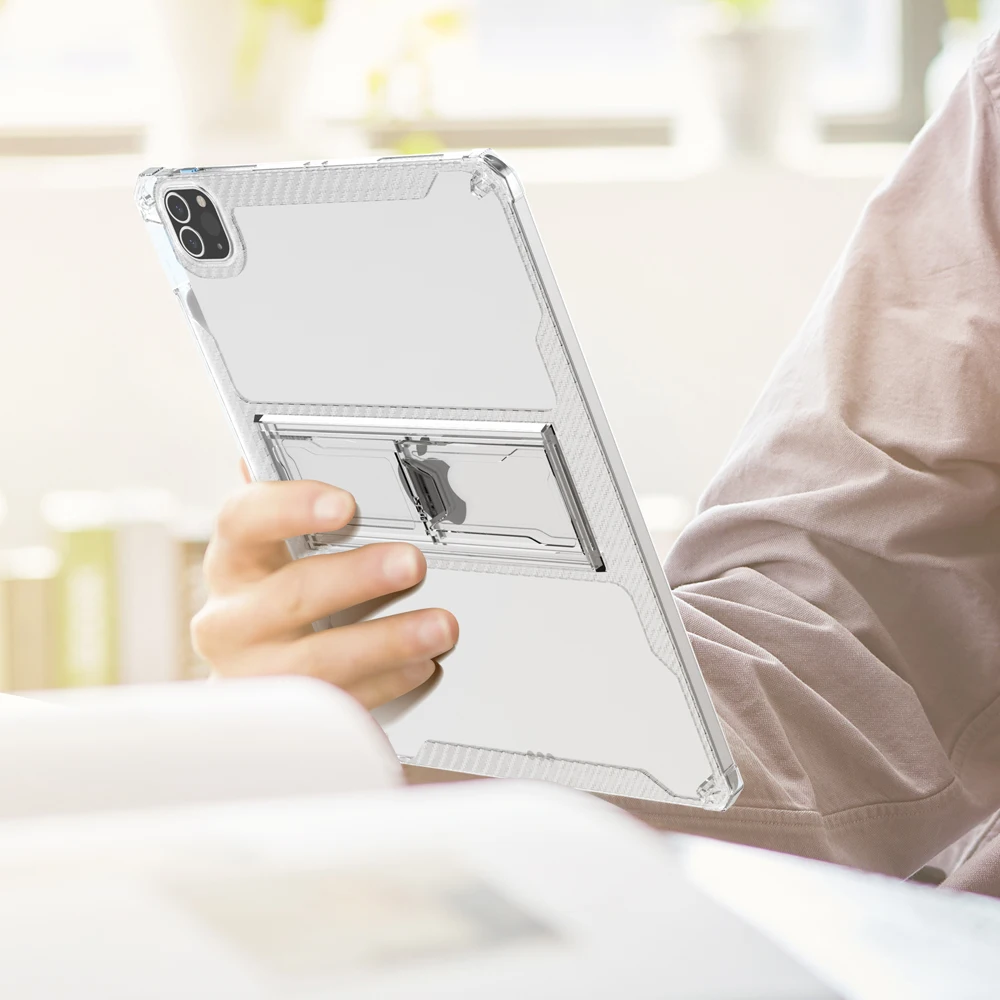 For iPad Case 2022 Pro 11 10th Generation 10.9 Air 5 4 10.2 7/9th 2021 Mini 6 10.5 2018 9.7 5th 6th 12 9 Transparent Cover Funda