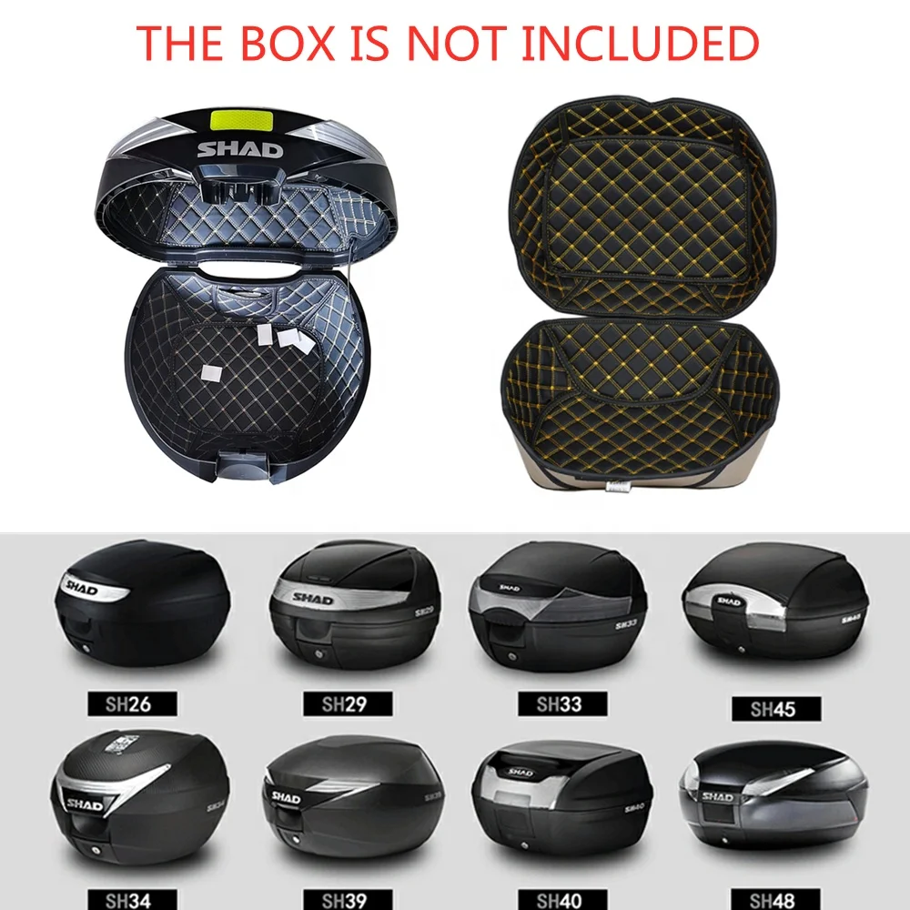 Motorcycle Trunk Pad Trunk Lining For SHAD Trunk Mat SH29 33 34 39 40 45 SH48 SH59 Soft Comfortable Size Correspondence