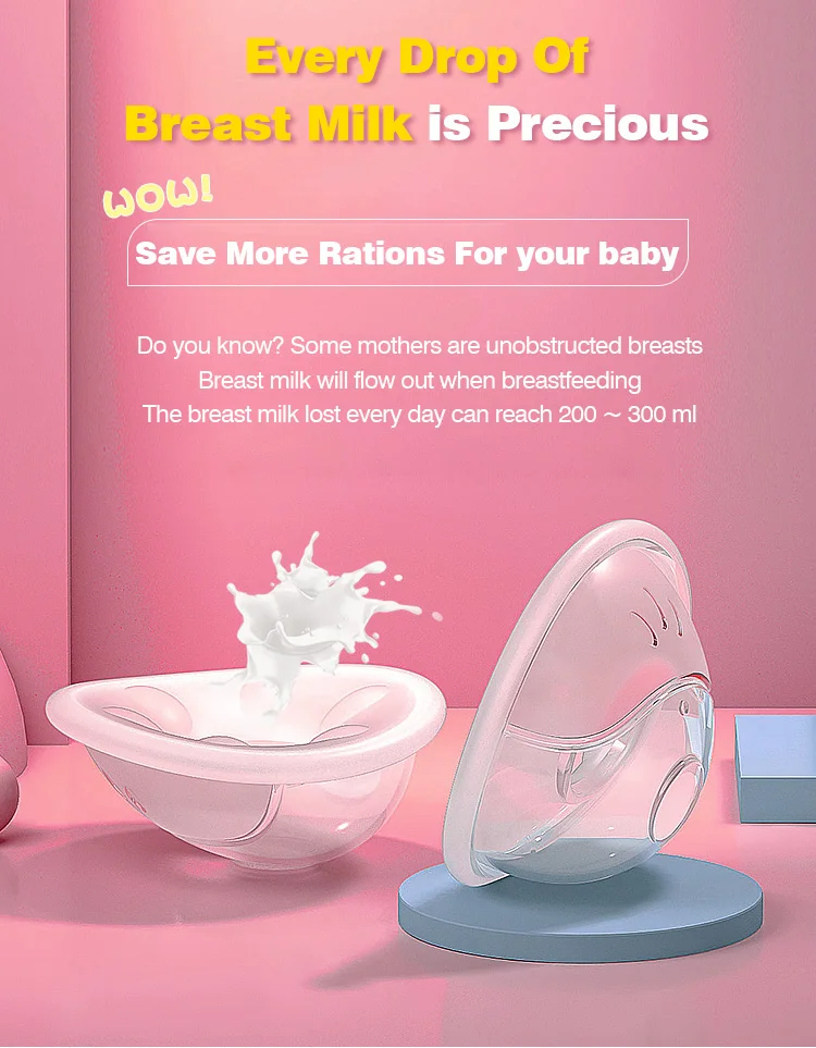 MAMIJOY MSB03 2pcs Wearable Milk Saver for Breastfeeding Manual Breastmilk Collector Silicone Breast Shell Milk Collection Cup