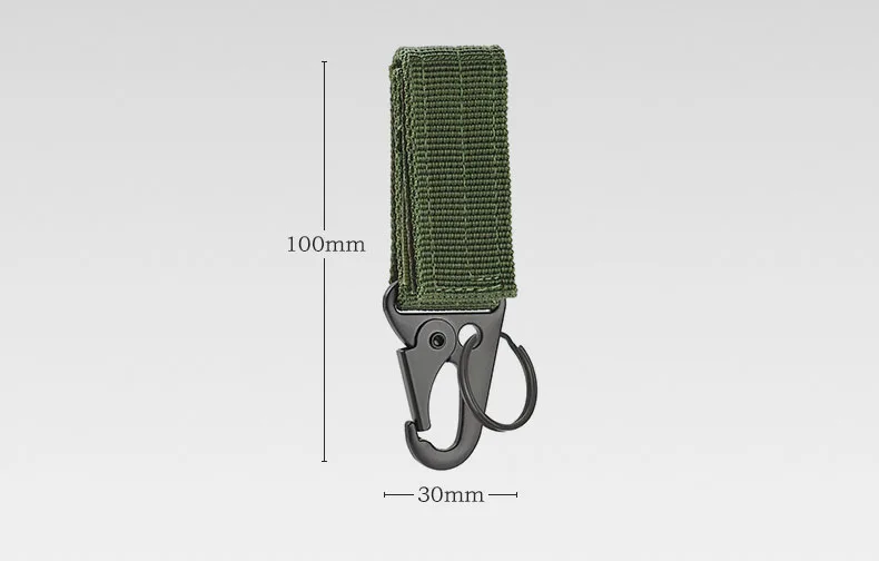 Carabiner High Strength Nylon Key Hook MOLLE Webbing Buckle Hanging System Belt Buckle Hanging Camping Hiking Accessories