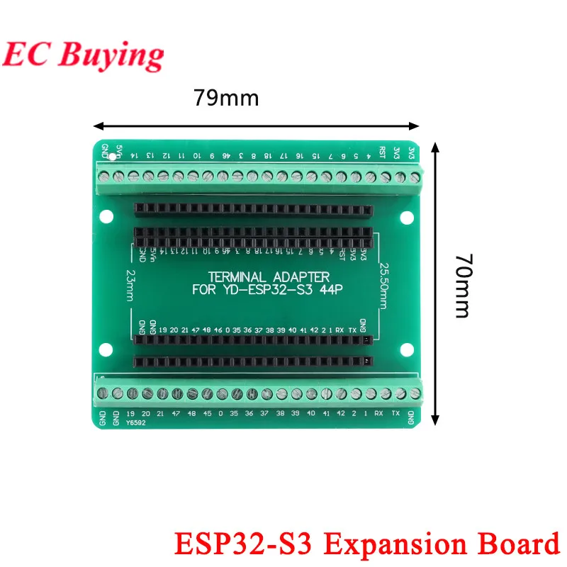 ESP32-S3 Development Boards with Expansion Adapter Kit 2.4G Wifi BT Module ESP32-S3-WROOM-1 N8R2/8 N16R8 44Pin Type-C ESP32S3