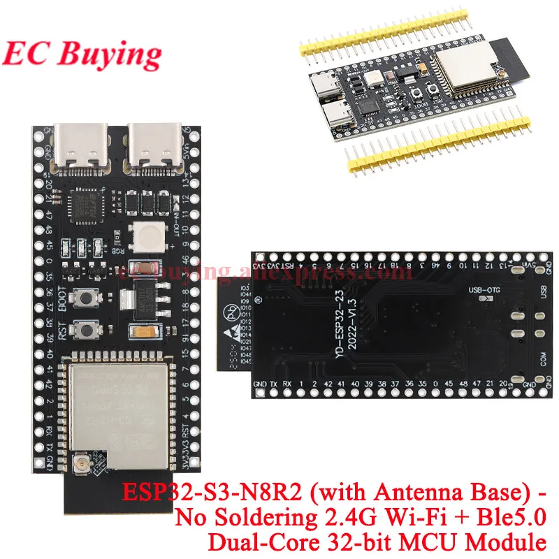 ESP32-S3 Development Boards with Expansion Adapter Kit 2.4G Wifi BT Module ESP32-S3-WROOM-1 N8R2/8 N16R8 44Pin Type-C ESP32S3