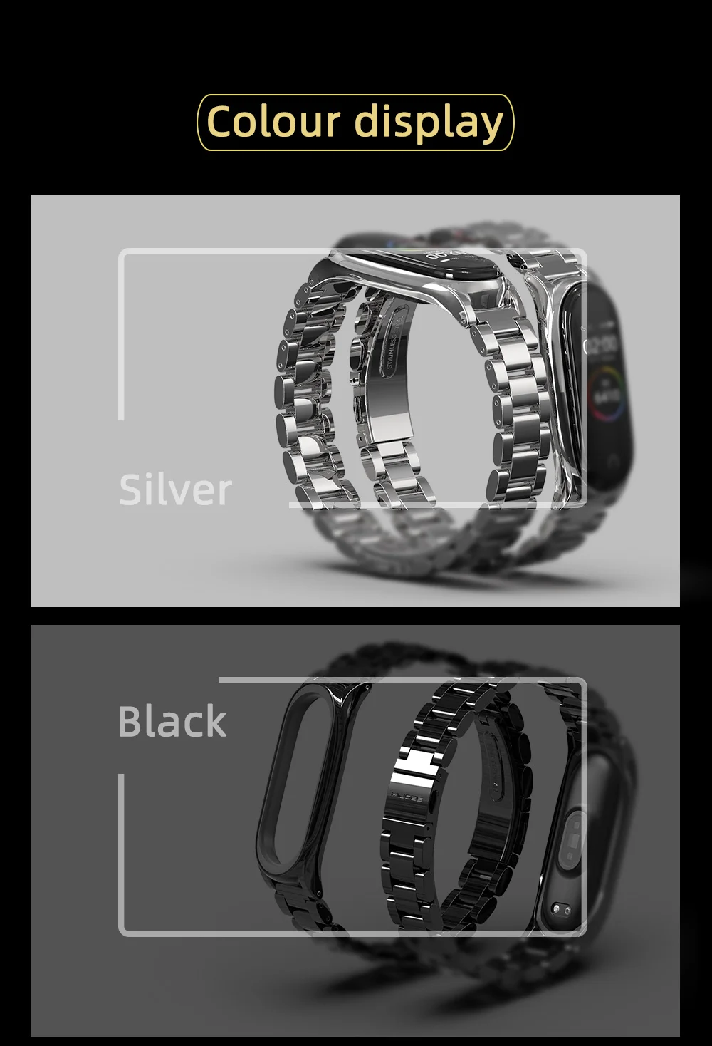 Metal Strap for Mi Band 11 10 9 8 7 6 5 Bracelet for Xiao mi Mi Band 10 Strap for Mi Band 9 Mi Band 8 Wristband Stainless Steel