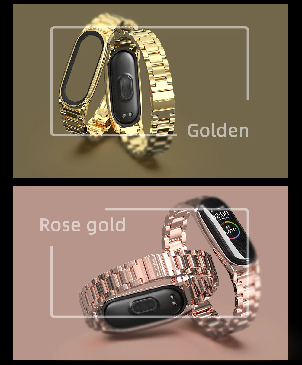 Metal Strap for Mi Band 11 10 9 8 7 6 5 Bracelet for Xiao mi Mi Band 10 Strap for Mi Band 9 Mi Band 8 Wristband Stainless Steel