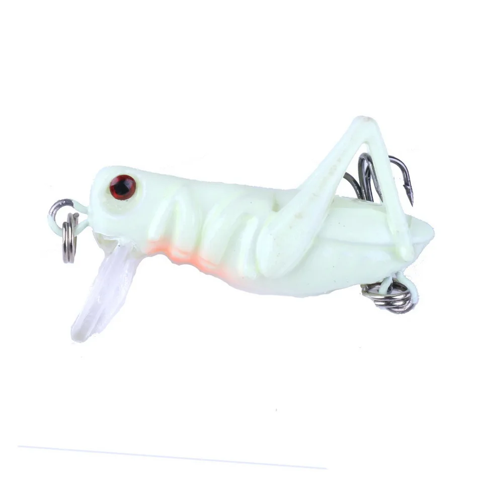Fishing Lure 35mm 3g Grasshopper Insect Bait Flying Lure Hard Bait Realistic Artificial Bait Bass With 10 # Hooks Fishing Bait