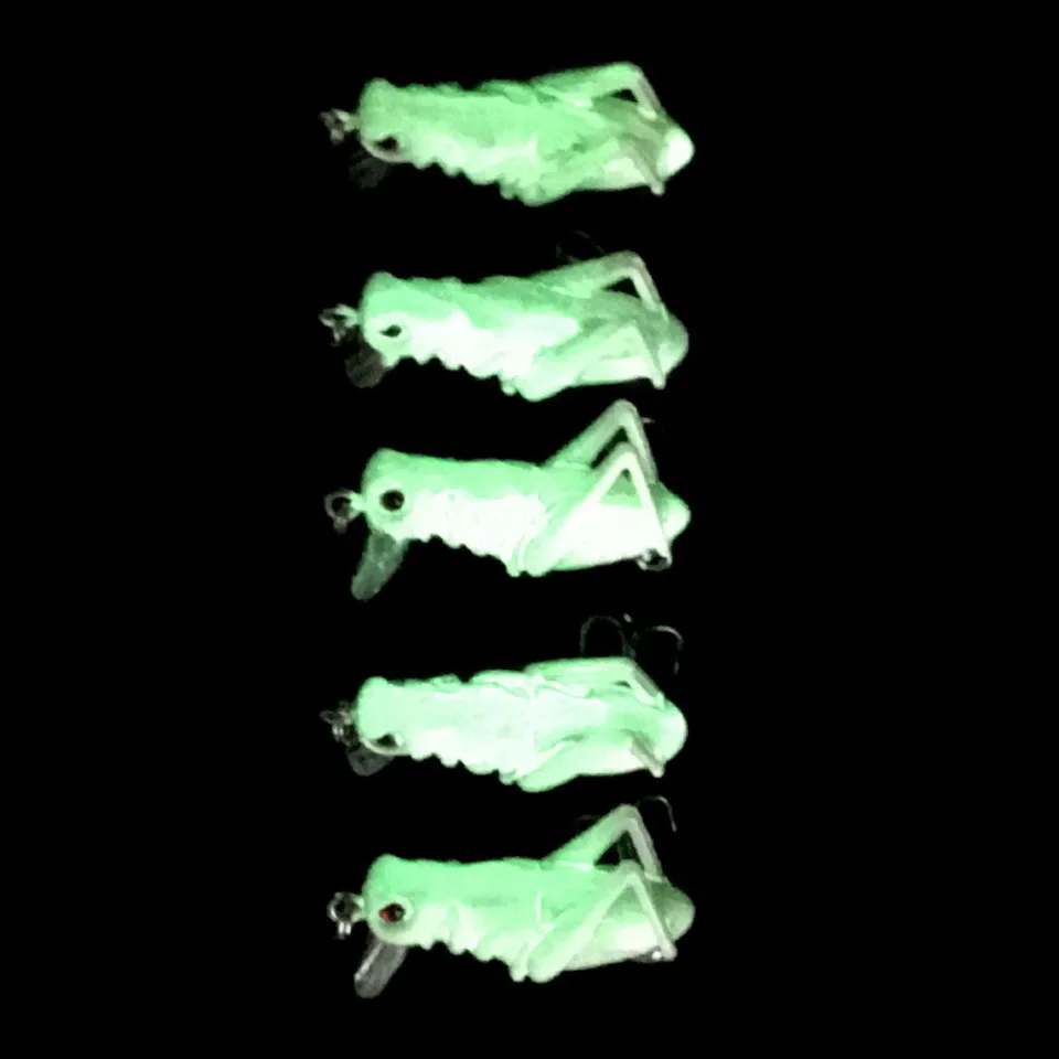 Fishing Lure 35mm 3g Grasshopper Insect Bait Flying Lure Hard Bait Realistic Artificial Bait Bass With 10 # Hooks Fishing Bait