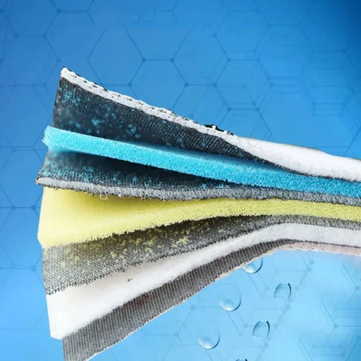 15 Layers Aquarium Filter Media Sponge 15D Fish Tank No Glue Foam Biochemical Cotton Aquarium Accessories Filter Meterial