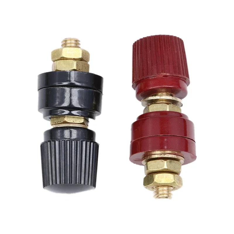 Wire Binding Post Thread Screw M5 M6 M8 M10 Lithium Battery Weld Inverter Clamps Power Supply Connect Terminal Splice Black Red