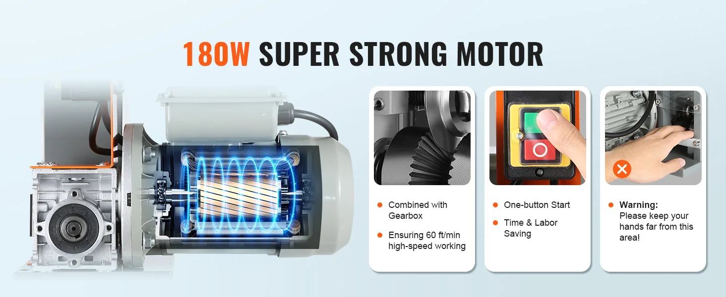 SucceBuy Electric Wire Stripping Machine 1.5-25mm Cable Stripper 180W 60ft/min 3 Feeding Holes Wire Peeler Scrap Copper Recycle