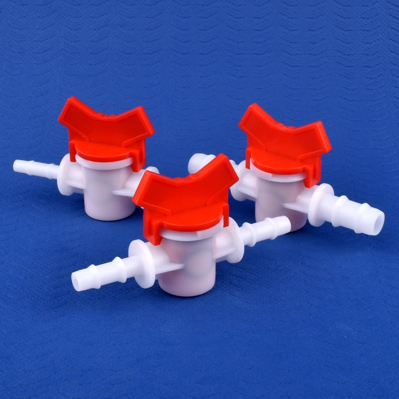 1~50pcs 4~25mm POM Ball Valve Drip Irrigation System Hose Pagoda Joint Aquarium Tank Air Pump Garden Water Connector Pipe Valve