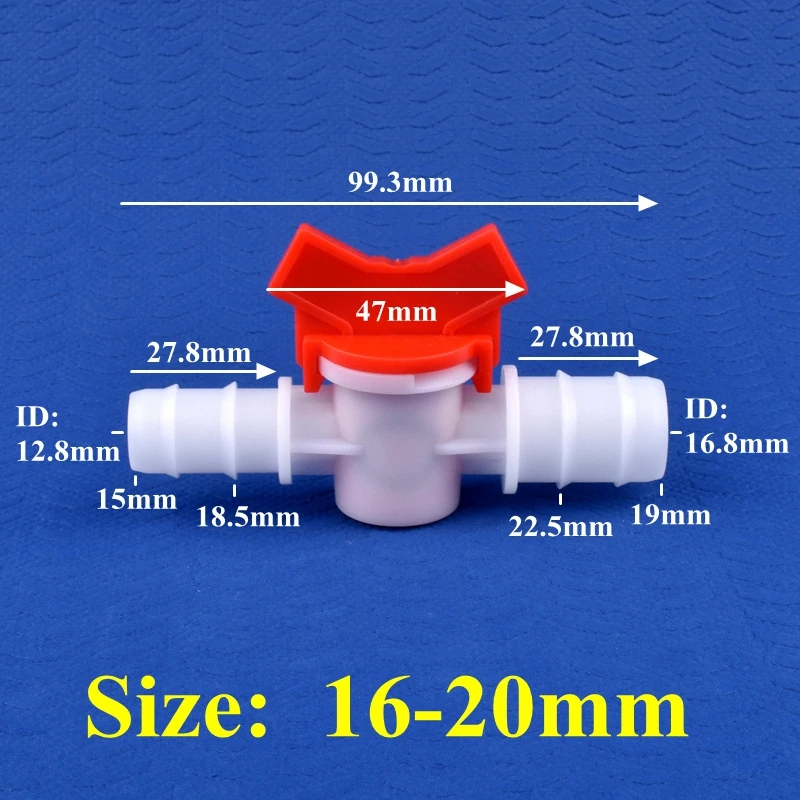 1~50pcs 4~25mm POM Ball Valve Drip Irrigation System Hose Pagoda Joint Aquarium Tank Air Pump Garden Water Connector Pipe Valve