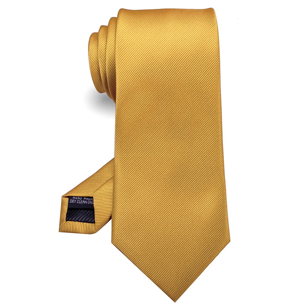 KAMBER Men's Tie Solid Color 8cm Silk Jacquard Necktie Green Red Ties for Men Formal Business Wedding Accessories Drop Shipping
